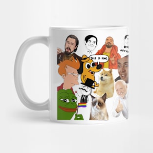 memes everywhere trending popular (DOGE, Pepe the frog ) Mug